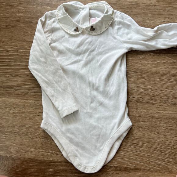 Janie & Jack Yorkie embroidered collar Onesie size 2T - Picture 1 of 6